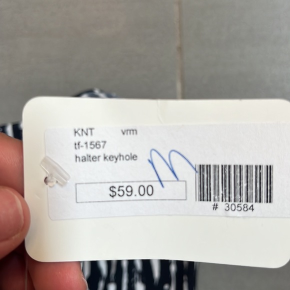 NEVER WORN. Medium going out halter top. - Picture 5 of 5